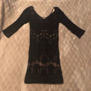 Bebe Black Cut Out Dress